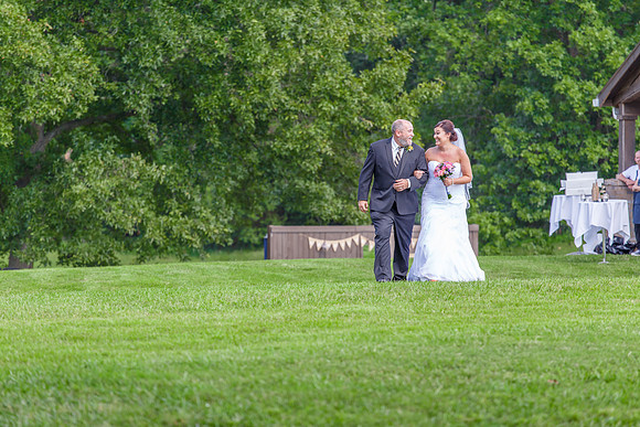 Wedding Bride and her Father.