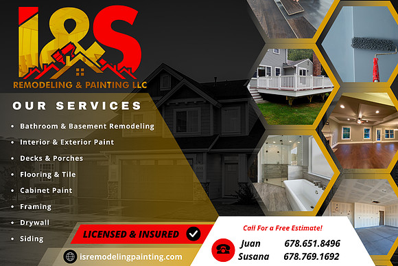 I&S Remodeling & Painting Contact Card